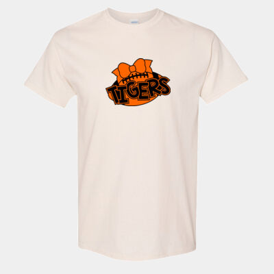 Tigers Football Bow - Heavy Cotton™ T-Shirt Thumbnail