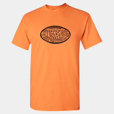 Tigers Football Sketch - Heavy Cotton™ T-Shirt Thumbnail