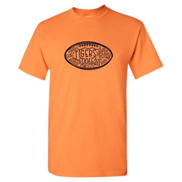 Tigers Football Sketch - Heavy Cotton™ T-Shirt Thumbnail