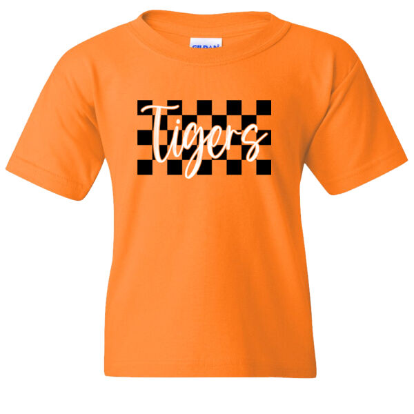 Tigers Checkered - Heavy Cotton™ Youth T-Shirt Thumbnail