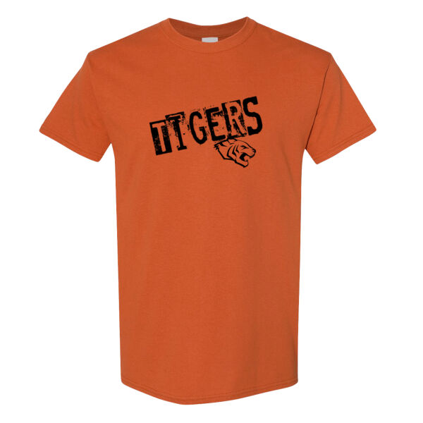TIGERS Grunge Letters - Heavy Cotton™ T-Shirt Thumbnail