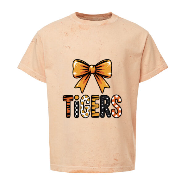 Tigers Bow - Youth Colorblast™ Heavyweight T-Shirt Thumbnail