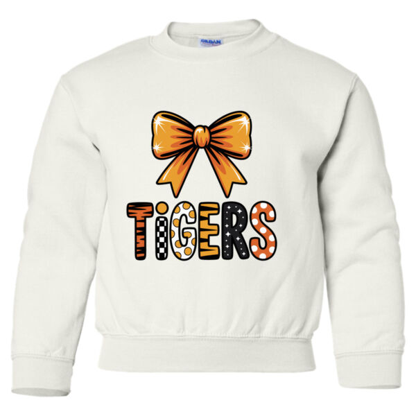 Tigers Bow - Heavy Blend™ Youth Sweatshirt Thumbnail