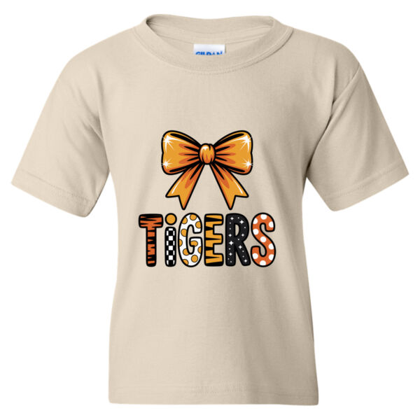 Tigers Bow - Heavy Cotton™ Youth T-Shirt Thumbnail