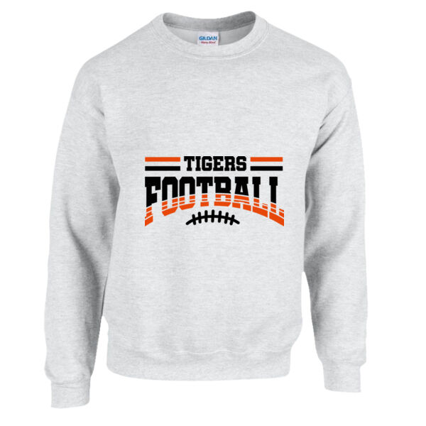 Tigers Football Laces  - Heavy Blend™ Crewneck Sweatshirt Thumbnail