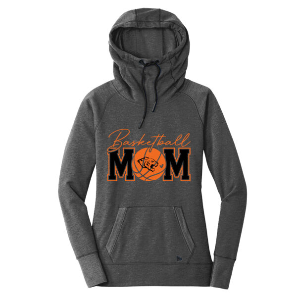 Tigers Basketball Mom - Women's Tri Blend Fleece Pullover Hoodie Thumbnail