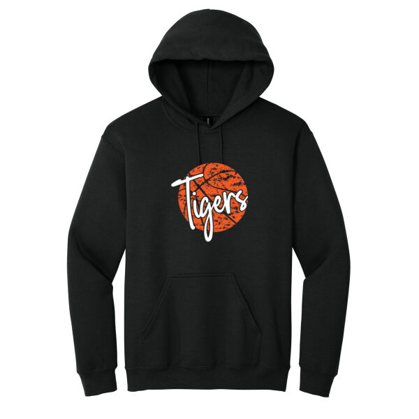Distressed Tigers Basketball Hoodie Thumbnail