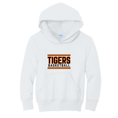 Tiger Basketball Line - Youth Core Fleece Pullover Hooded Sweatshirt Thumbnail